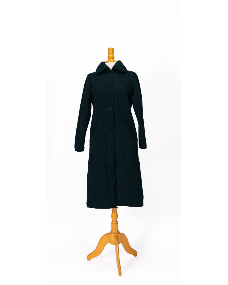 robe de chambre 3/4 de couleur noir