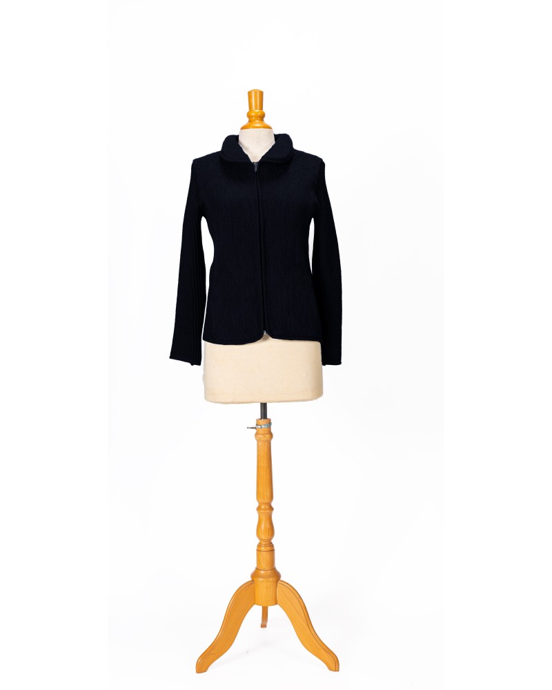 veste zip femme de couleur Noir