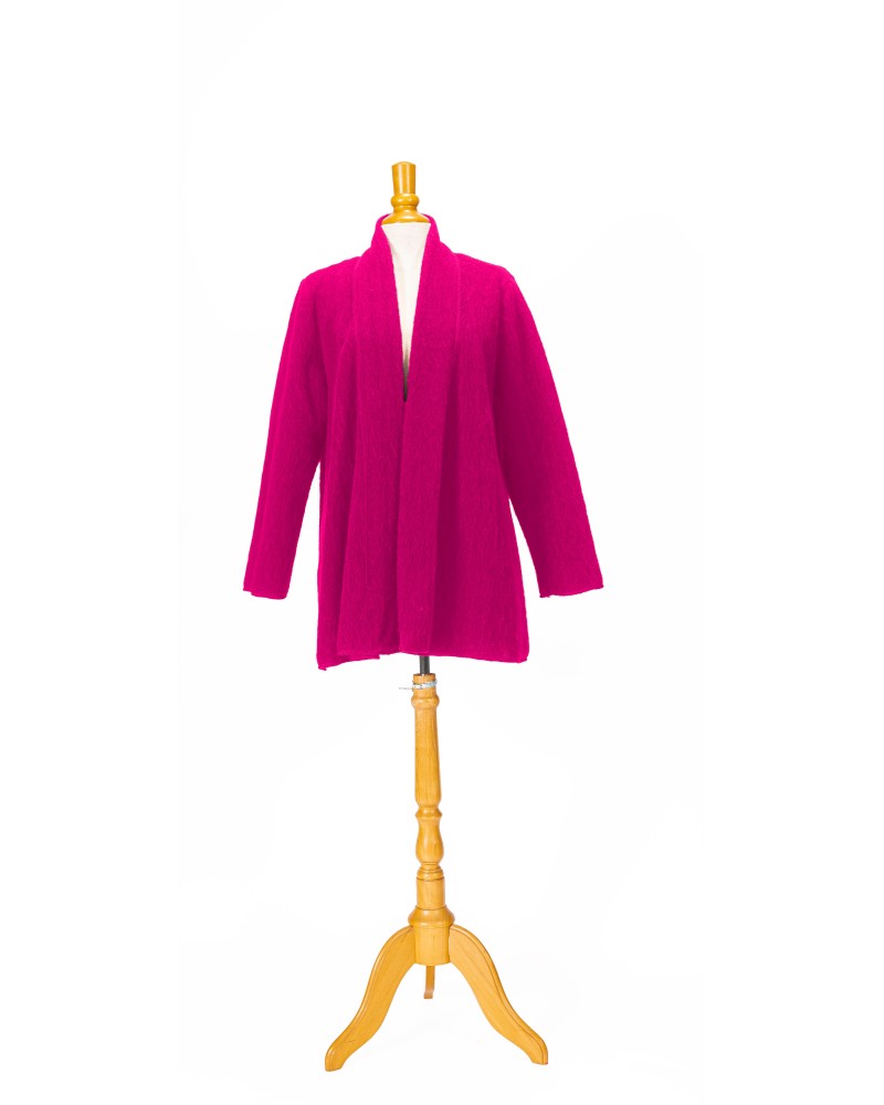 Veste tendance pour femme de couleur rose framboise