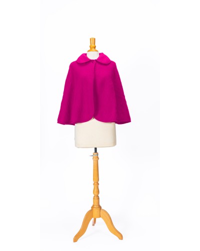 HOODED CAPE 100% WOOL