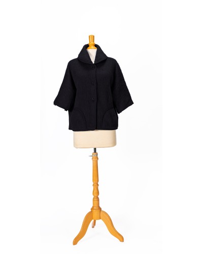 PONCHO JACKET 100% WOOL