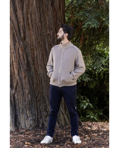 ZIP-UP KNITTED JACKET