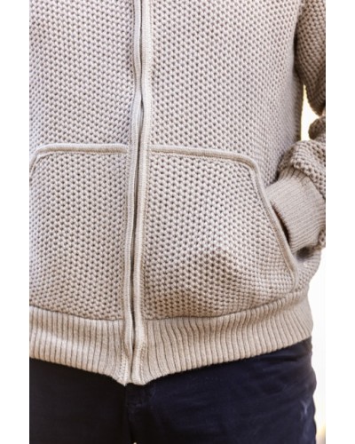 VESTE ZIPPEE MAILLE