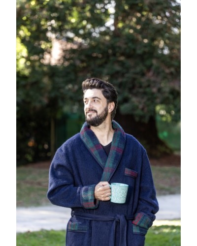 Dressing gown 100% Wool - Plain/Tartan