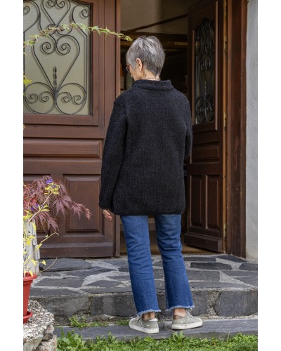 Veste Col MAO 100 % Laine