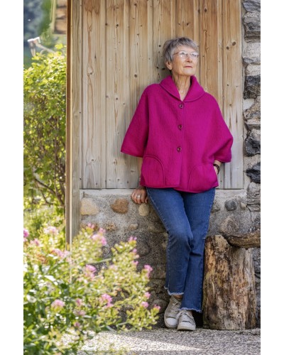 PONCHO VESTE 100 % LAINE