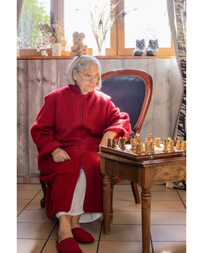 ROBE D'HOTESSE ZIPPEE 100 % LAINE