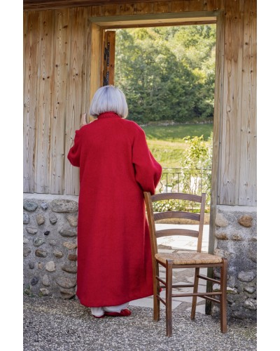 ZIP-UP HOSTESS ROBE 100% WOOL