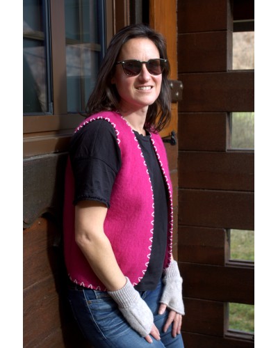Gilet sans manche zigzag