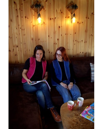 Gilet sans manche zigzag