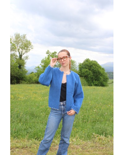 Veste droite Zigzag