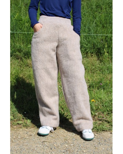 Pantalon confort en laine