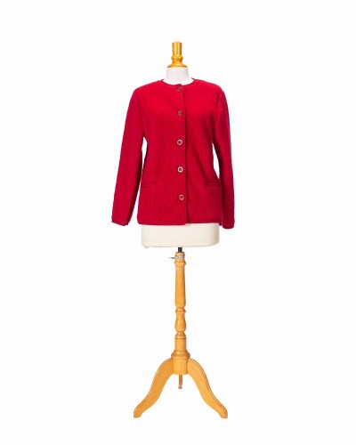 Veste sans col sans torsades