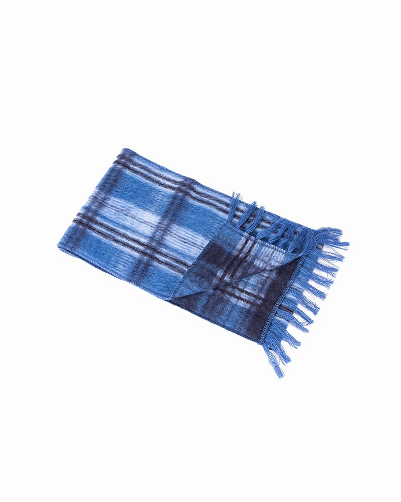 Écharpe Vintage 100% Laine Vierge - Foulard Carré Rouge - Made In France - Qualité Premium